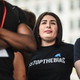 Laura Loomer waits backstage during a “Demand Free Speech” rally on Freedom Plaza on July 6, 2019 in Washington, DC. The demonstrators are calling for an end of censorship by social media companies.